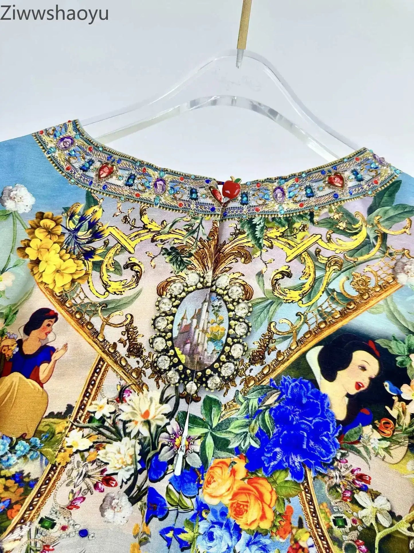 High Quality Autumn Women Fashion Runway Designer Silk Linen Beaded